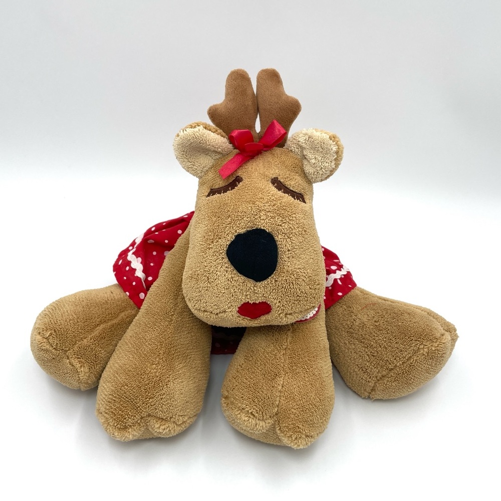 Hallmark Rhonda Reindeer Plush Red Dress